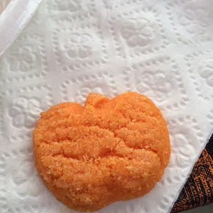 Pumpkin cookie we got!