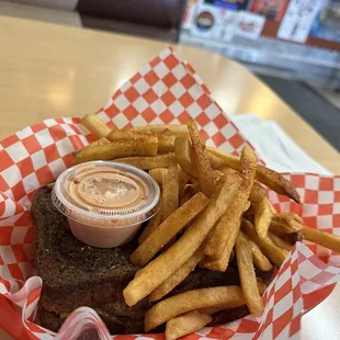 Patty Melt and fries