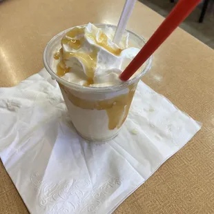 Butterscotch milkshake