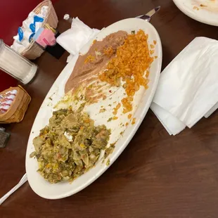 a plate of food on a table