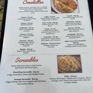 Updated menu