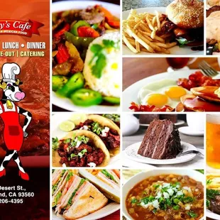 American and Mexican Food