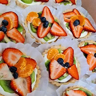 Fruit tarts.