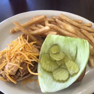 Crispy Chicken Chipotle Burger Lunch