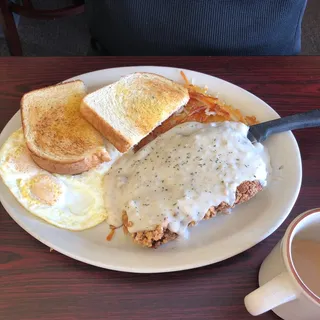 8 oz. Chicken Fried Steak and Eggs