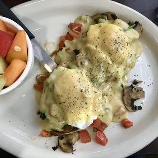 Veggie Eggs Benedict Florentine