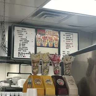 Menu with no prices.