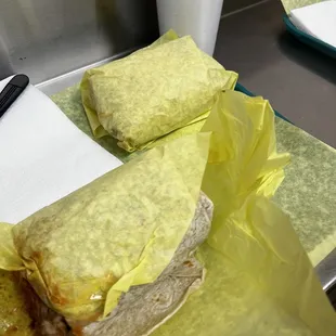 This was my whole burrito cut into half. It&apos;s enough for 2 people.
