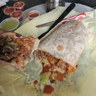 Very delicious burrito big and for the price awesome very friendly people highly Recommended keep up the good work people