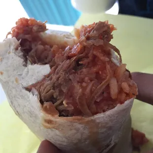 Shredded Beef Burrito