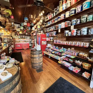 the inside of the store