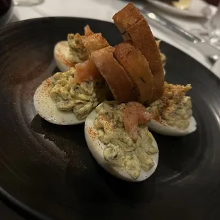 Lox Deviled Eggs