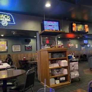 the inside of the restaurant