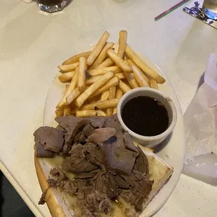 $12  half a French dip n fries!!