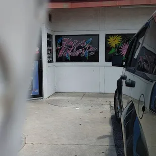 Restaurant face sign