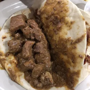Carne Guisada taco