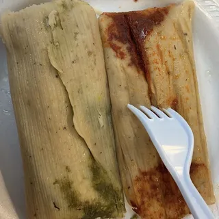 Cheese with Peppers Tamale