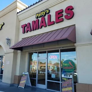 They only sell tamales to go. But they are excellent