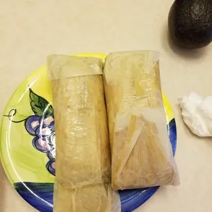 The tamales are big!