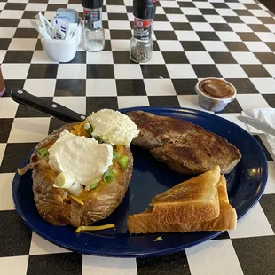 Steak and potato
