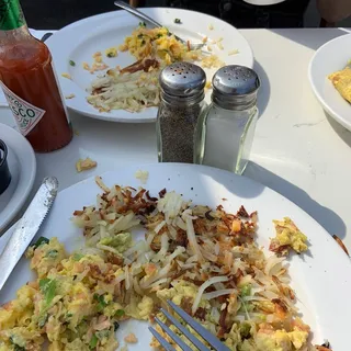 Smoked Salmon & Scallions Scrabble