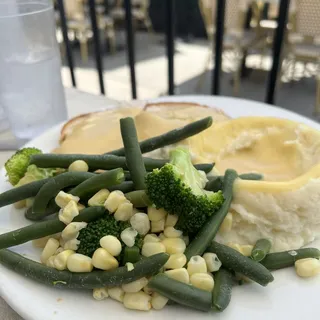 Roasted Open Turkey Breast Sandwich