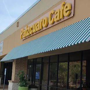 the front of the building