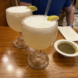 Two house margaritas