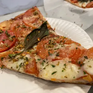 a slice of pizza