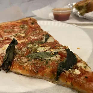 a slice of pizza