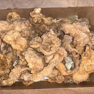 Fried chicken Skins (salt &amp; vinegar flavored)