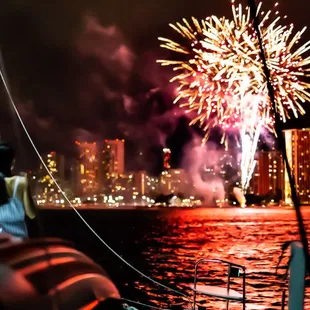 Friday Night Fireworks on Pau Hana