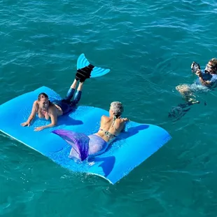 Relaxing on the mats off Pau Hana