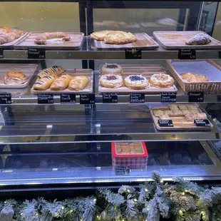 a display of pastries