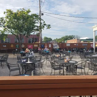 Open seating in the back