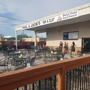 Entrance to the back section from the main building.