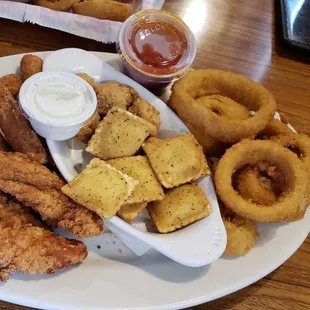 Appetizer platter.