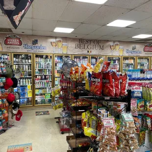 Has a good variety of chips and other snacks