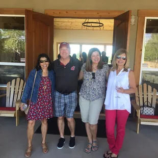 a group of people posing for a picture