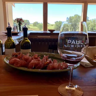 Tasting Bar with Vineyard View