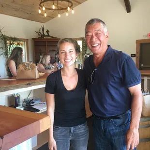 Picture with owner's daughter (and manager) Camille.