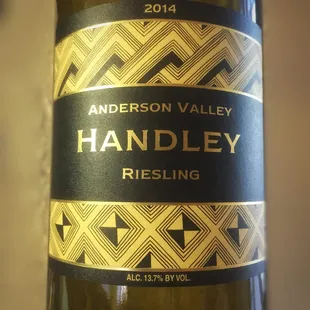 Really great selection of interesting whites, like this Alsace style Riesling...