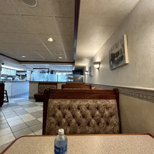 a water bottle on a table