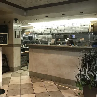 kitchen/order desk.  It's  step down so you look down at the person placing your order.