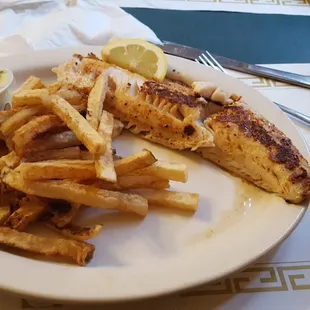 The Walleye Filet With Fries
