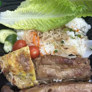 Spare Rib Broken Rice Combo &apos;Com Suon Bi Cha&apos;