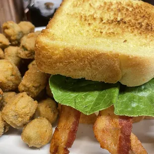 Chicken BLT - fried okra