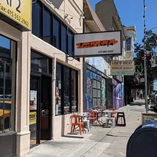 Outside Paula&apos;s Cafe