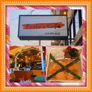 Montage of images from Paula&apos;s Cafe