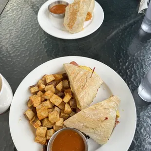 Breakfast Burrito &amp; Breakfast Sandwich